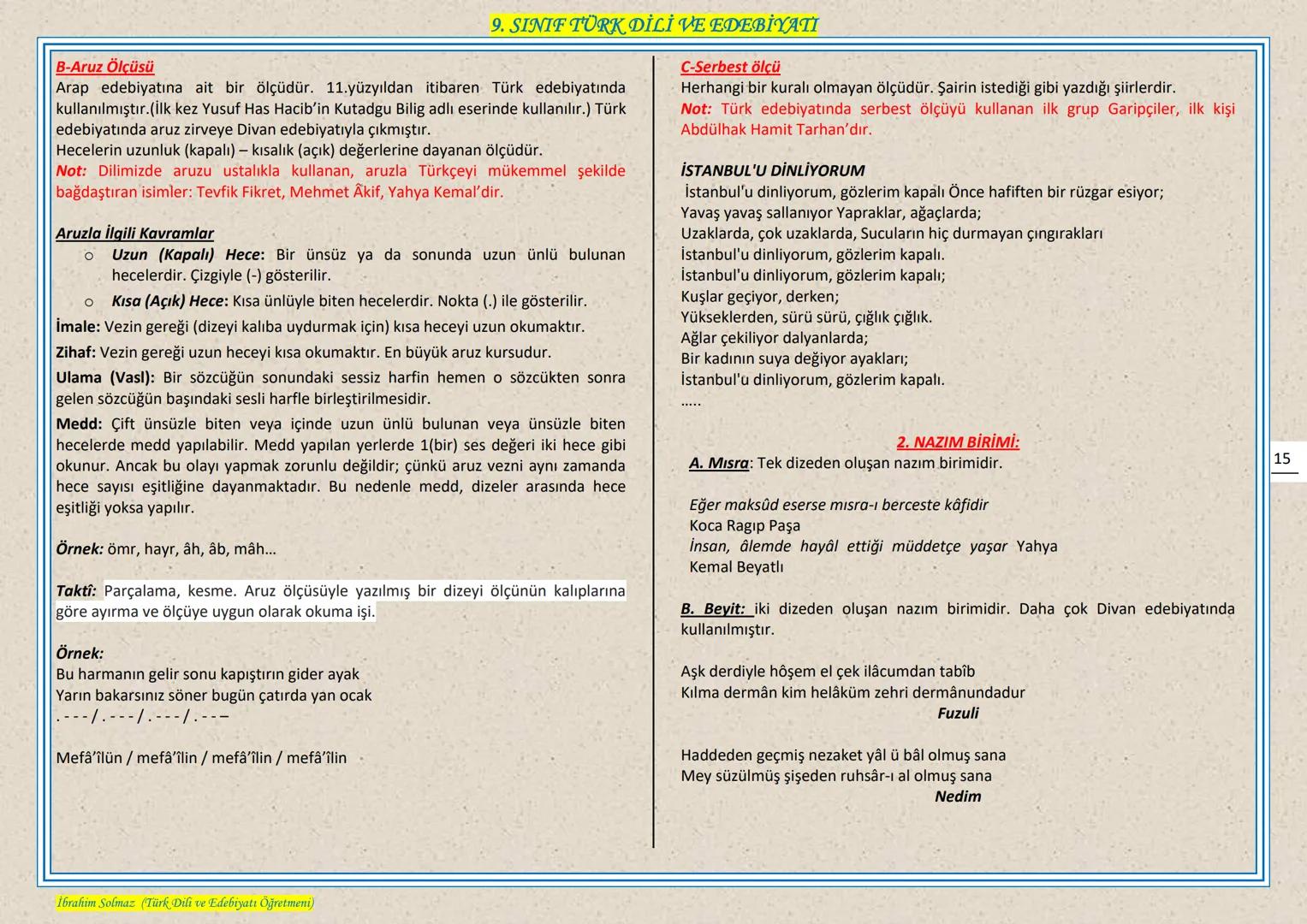 # 9. SINIF TÜRK DİLİ VE EDEBIYATI
## EDEBIYAT NEDIR?
Edebiyat, kişinin duygu ve hayallerini, kendine özgü bir dil kullanarak, estetik kura