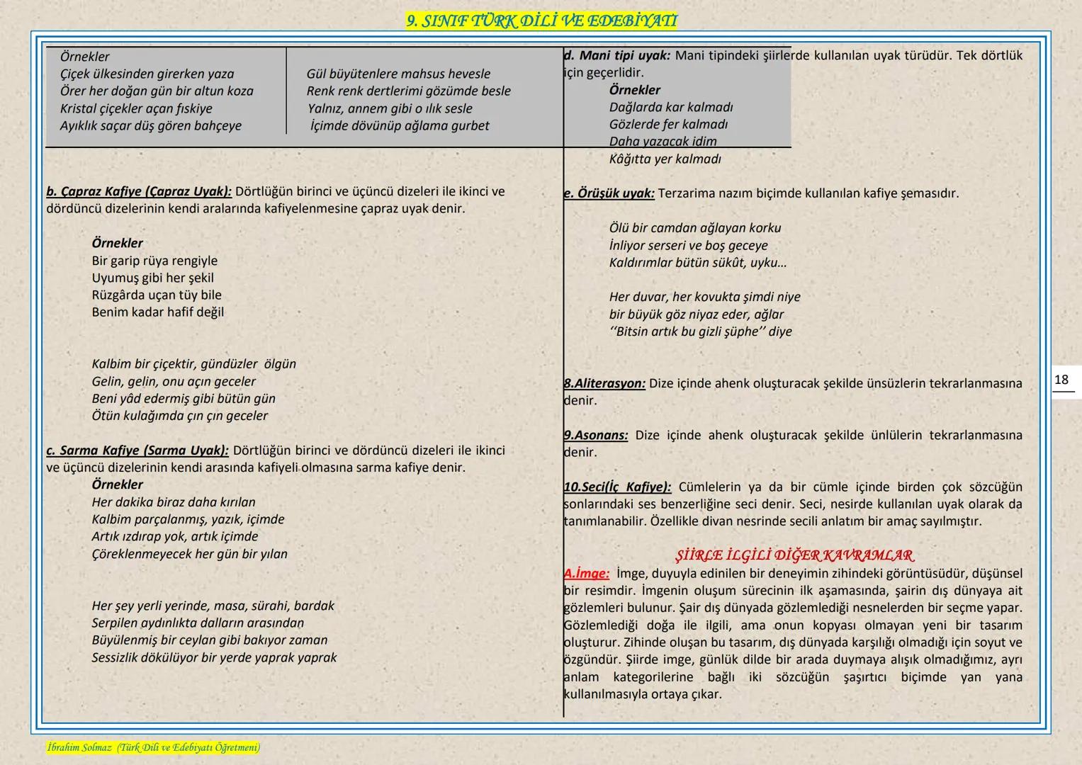 # 9. SINIF TÜRK DİLİ VE EDEBIYATI
## EDEBIYAT NEDIR?
Edebiyat, kişinin duygu ve hayallerini, kendine özgü bir dil kullanarak, estetik kura