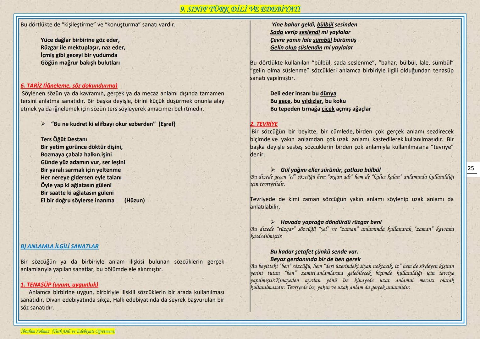 # 9. SINIF TÜRK DİLİ VE EDEBIYATI
## EDEBIYAT NEDIR?
Edebiyat, kişinin duygu ve hayallerini, kendine özgü bir dil kullanarak, estetik kura