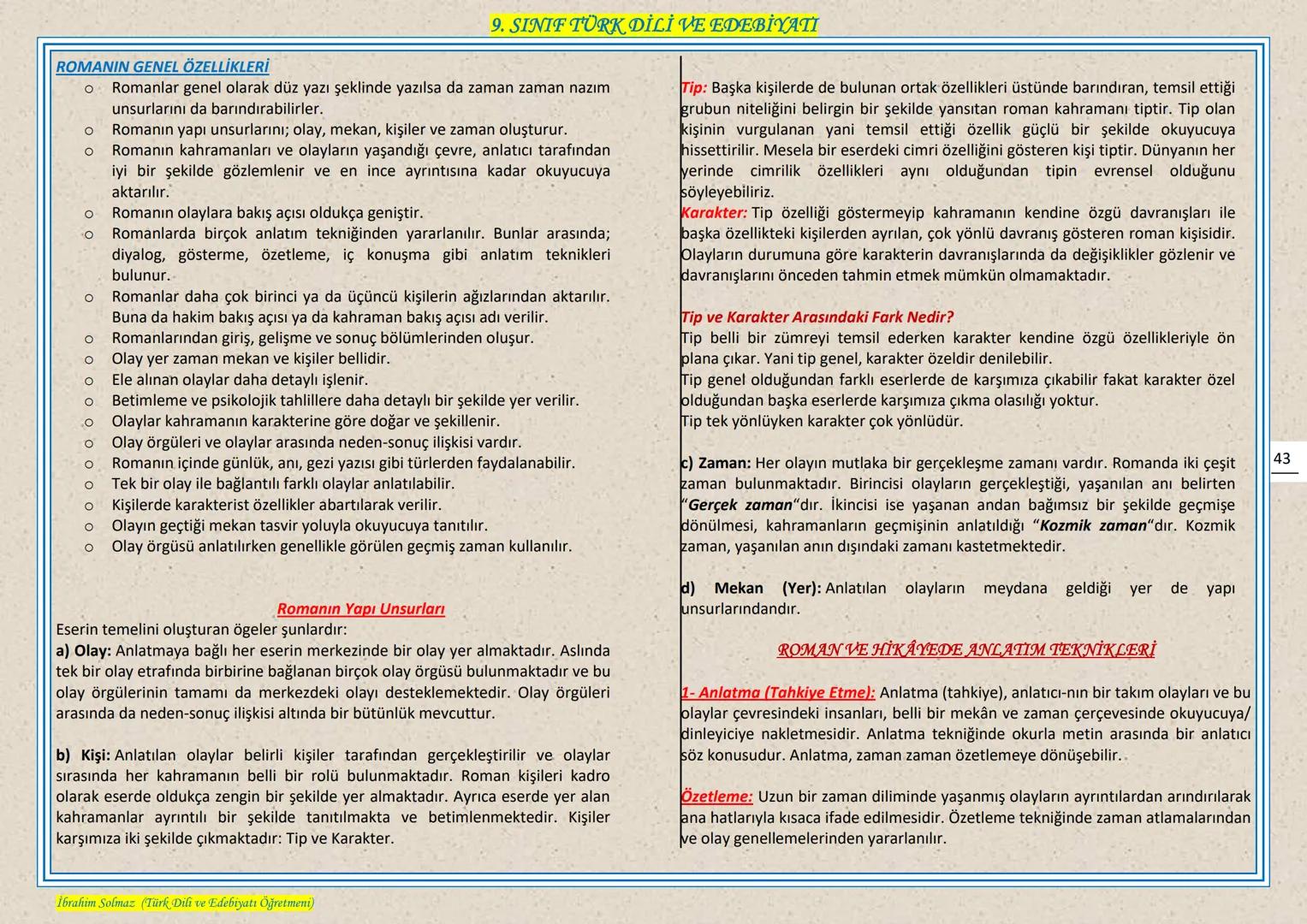 # 9. SINIF TÜRK DİLİ VE EDEBIYATI
## EDEBIYAT NEDIR?
Edebiyat, kişinin duygu ve hayallerini, kendine özgü bir dil kullanarak, estetik kura