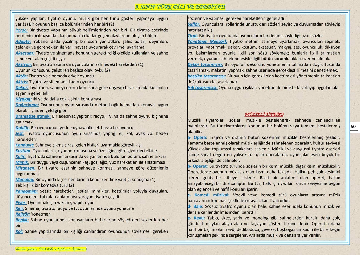 # 9. SINIF TÜRK DİLİ VE EDEBIYATI
## EDEBIYAT NEDIR?
Edebiyat, kişinin duygu ve hayallerini, kendine özgü bir dil kullanarak, estetik kura