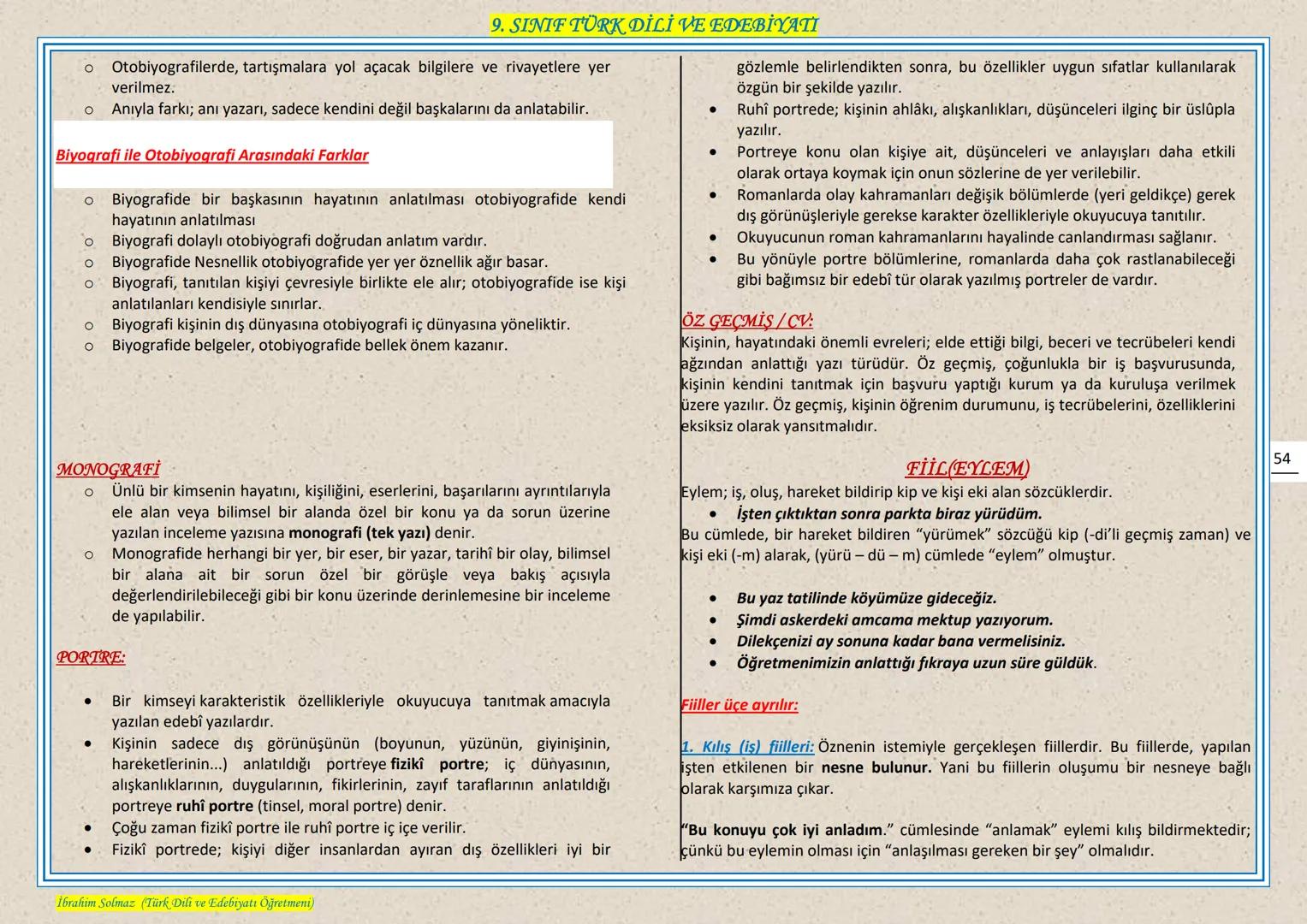 # 9. SINIF TÜRK DİLİ VE EDEBIYATI
## EDEBIYAT NEDIR?
Edebiyat, kişinin duygu ve hayallerini, kendine özgü bir dil kullanarak, estetik kura