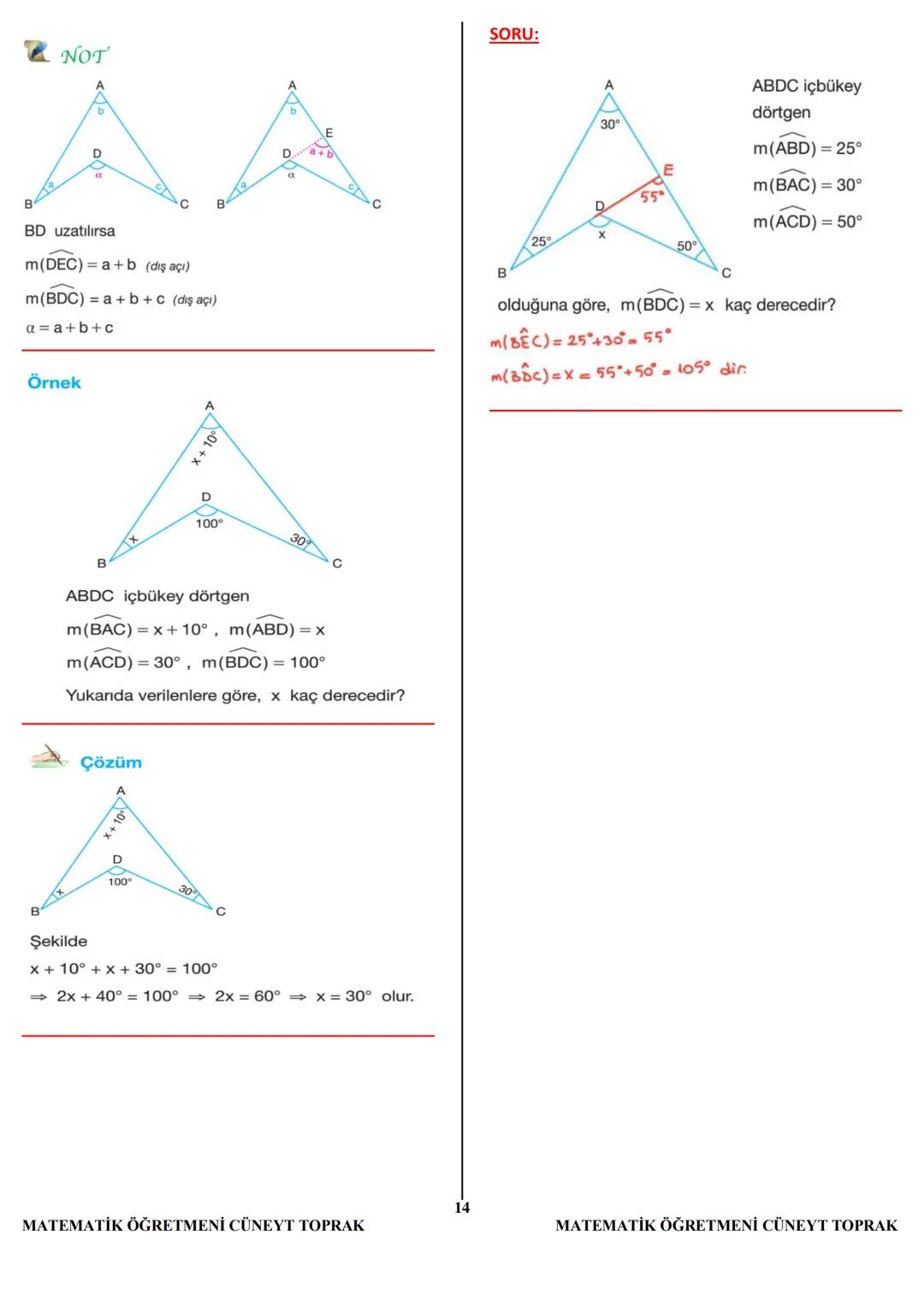 10.VE 11.SINIF
GEOMETRİ
DERS
NOTLARI
MATEMATİK
ÖĞRETMENİ
CÜNEYT TOPRAK
(10/G, 11/B, 11/D)
LİSESİ
19
KIVE TENİK ANAD
1
M
EMATİK ÖĞRETMENİ CÜN
