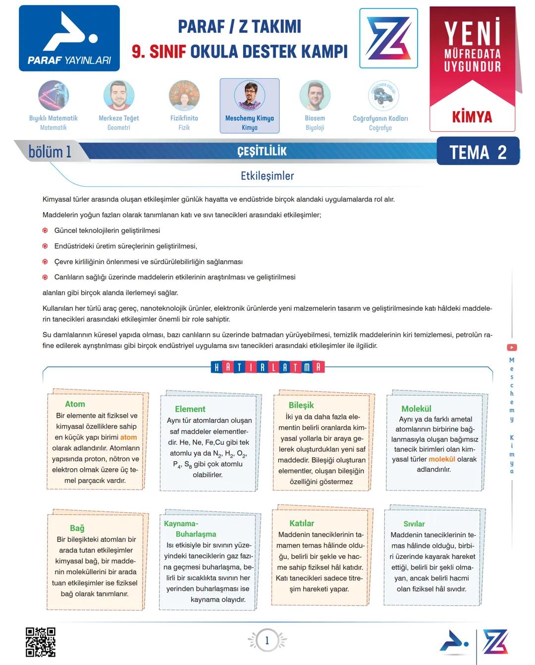PARAF YAYINLARI
Bıyıklı Matematik
Matematik
bölüm 1
PARAF / Z TAKIMI
9. SINIF OKULA DESTEK KAMPI
N
Merkeze Teģet
Geometri
Fizikfinito
Fizik