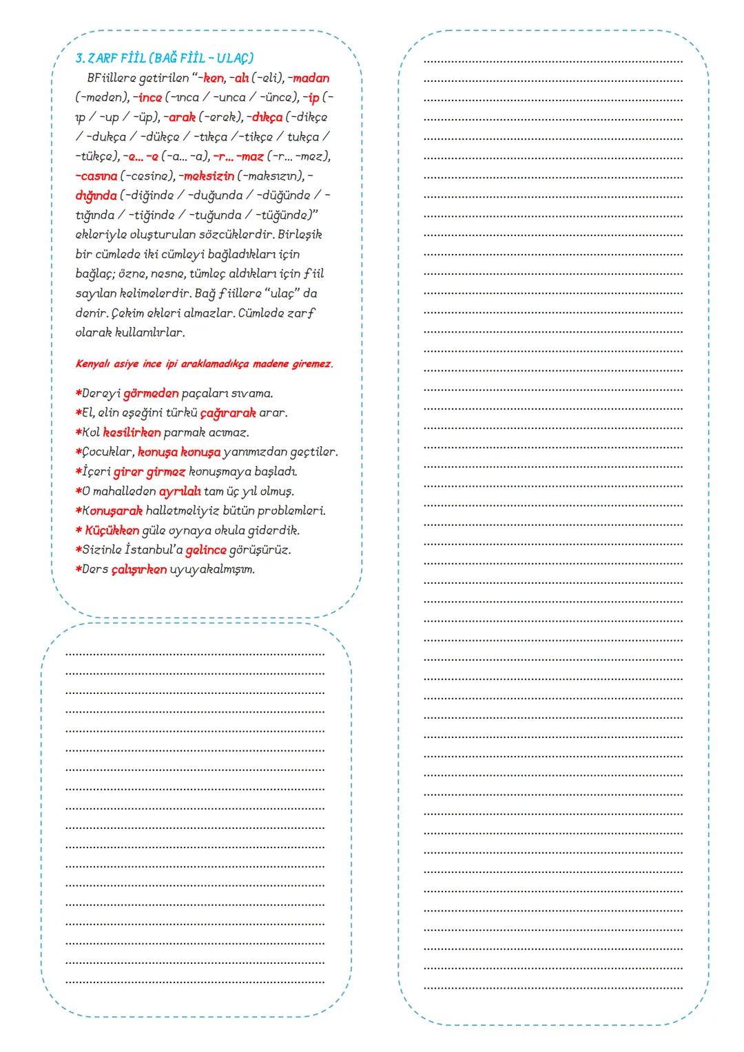 # TÜRKÇE
8.SINIF
## DERS
### NOTLARI
ADNAN BARAN
## ÖNER TÜRKÇE
8.SINIF
DERS
NOTLARI
ADNAN BARAN
ÖNER FİİLİMSİLER (EYLEMSİLER)
FİİLİMSİ