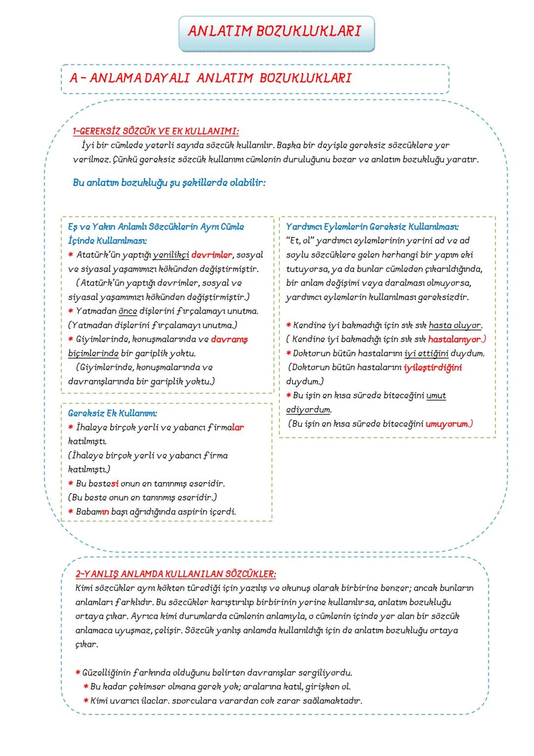 # TÜRKÇE
8.SINIF
## DERS
### NOTLARI
ADNAN BARAN
## ÖNER TÜRKÇE
8.SINIF
DERS
NOTLARI
ADNAN BARAN
ÖNER FİİLİMSİLER (EYLEMSİLER)
FİİLİMSİ