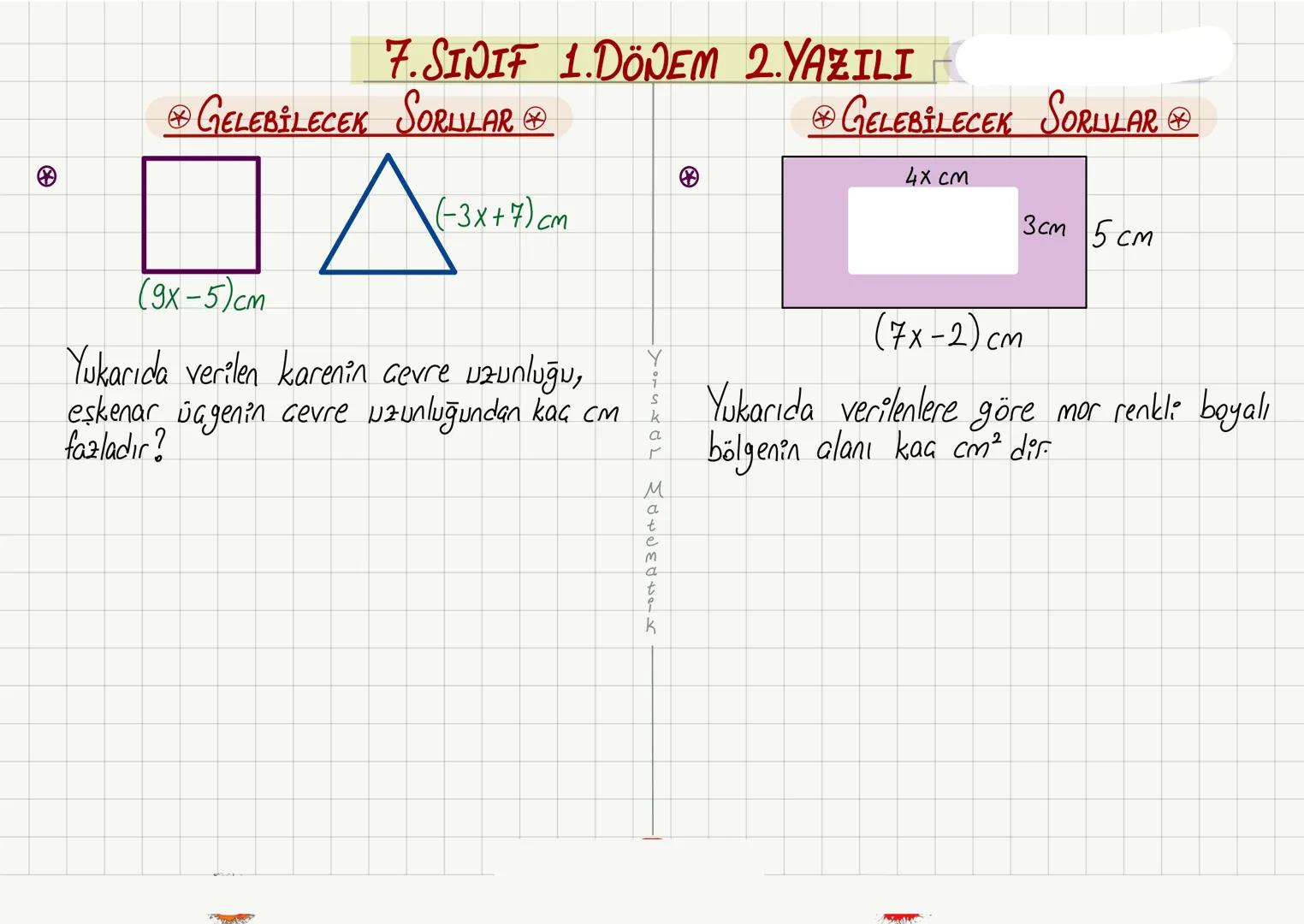 ◇TOPLAMA İŞLEMİ
NOT
7. SINIF 1. DÖNEM 2. YAZILI
① Aynı işaretli ise : Artı (Topla)
Ortak işaret
◇(+4) + (+7)=
◇(-4)+(-7) =
◇(+13)+(+5