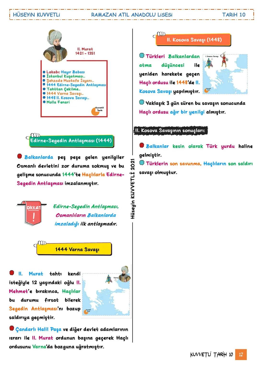 RAMAZAN AT
ANADOLU LISES
R.A. A.L.
2010
SUKUROVA
ADANA
BEYLİKTEN DEVLETE
OSMANLI SIYASETI
(1302-1453)
Hüseyin KUVVETLİ
Kuvvetli
Tarih
Kuvvet