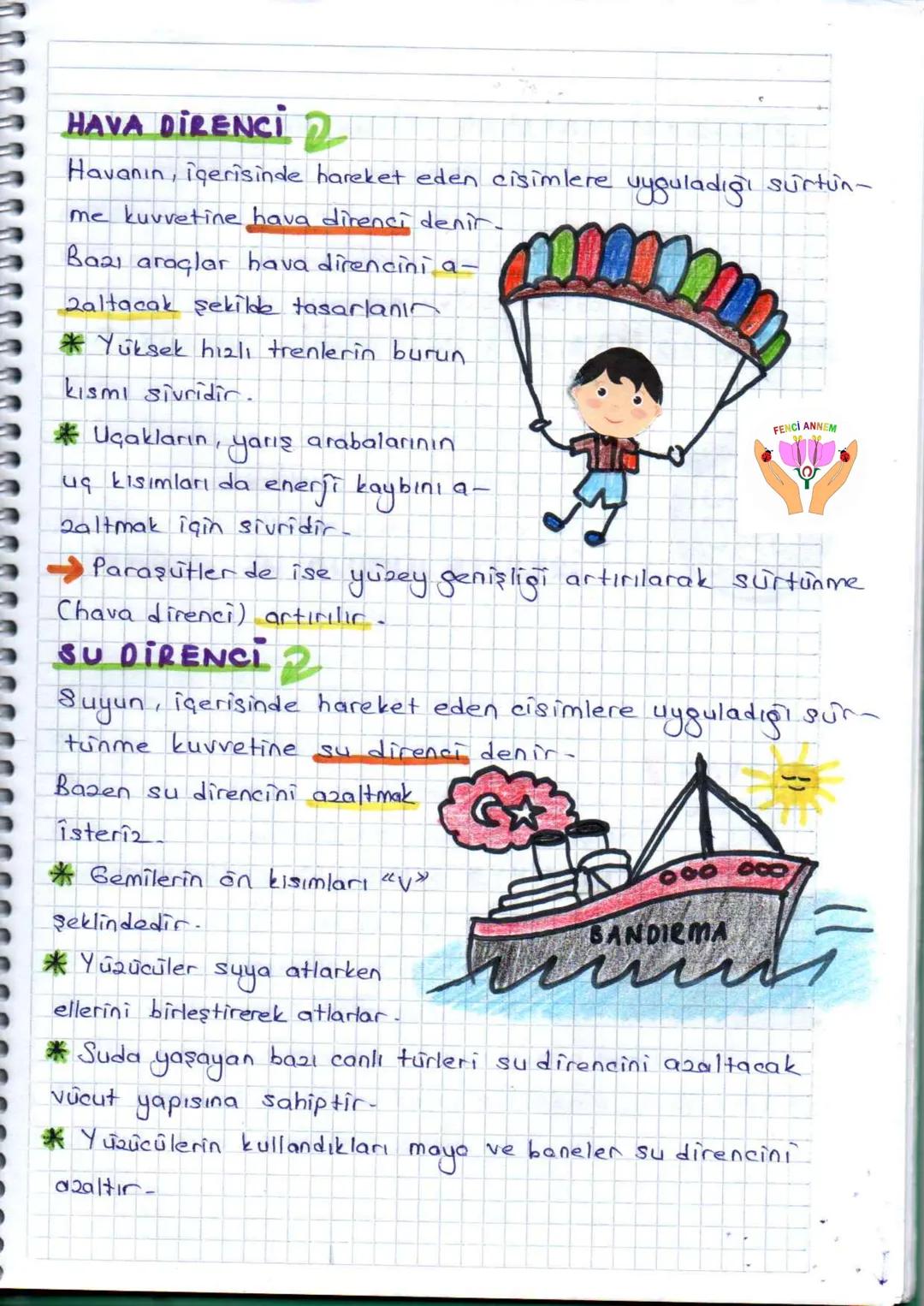 # ENERJİ DÖNÜŞÜMLERİ
→ Doğada var olan hiçbir enerji yok edilemez veya
yoktan var edilemez. Enerji türleri birbirine dönüşebili
Buna enerji