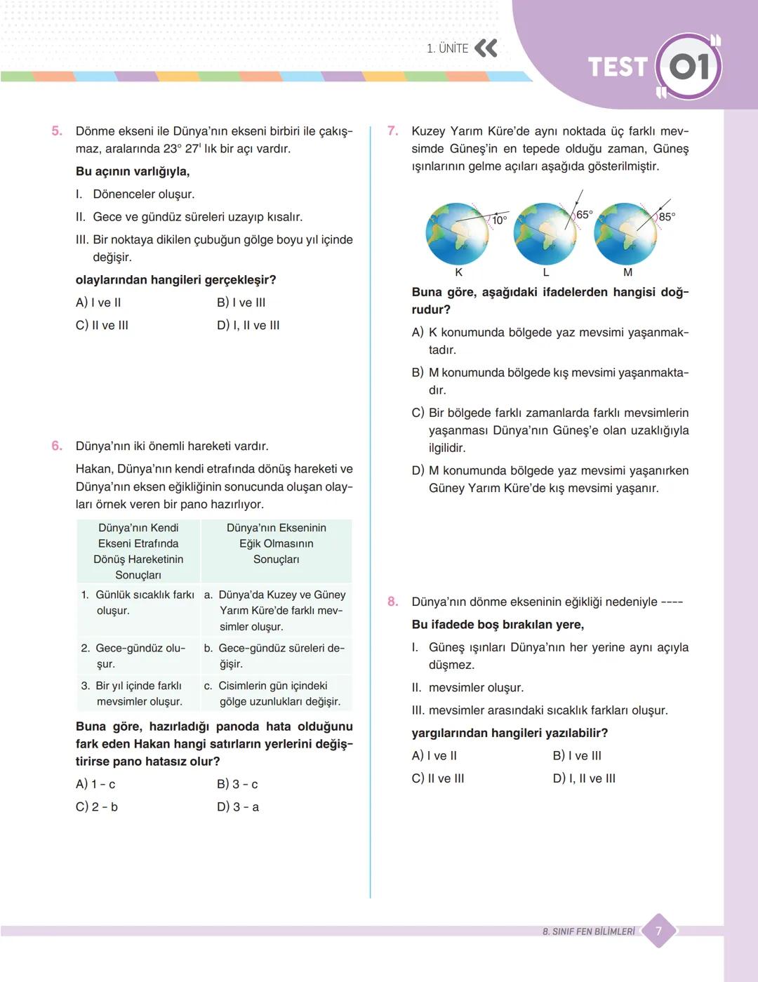 # SORU
BANKASI
SINAVLARA HAZIRLIK / OKULA YARDIMCI
M
■SINIF
8.
Kazanım Kazanım Soru
Yeni Nesil Sorular
イノll Tahtaya Uy
Optik Değerl me
FEN B