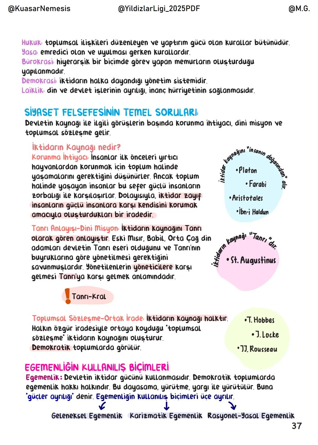 @KuasarNemesis
@YildizlarLigi_2025PDF
@M.G.
# Felsefe
## İÇİNDEKİLER
Felsefeye Giris 1
Bilgi Felsefesi 3
Varlık Felsefesi 16
Ahlak Felsefe