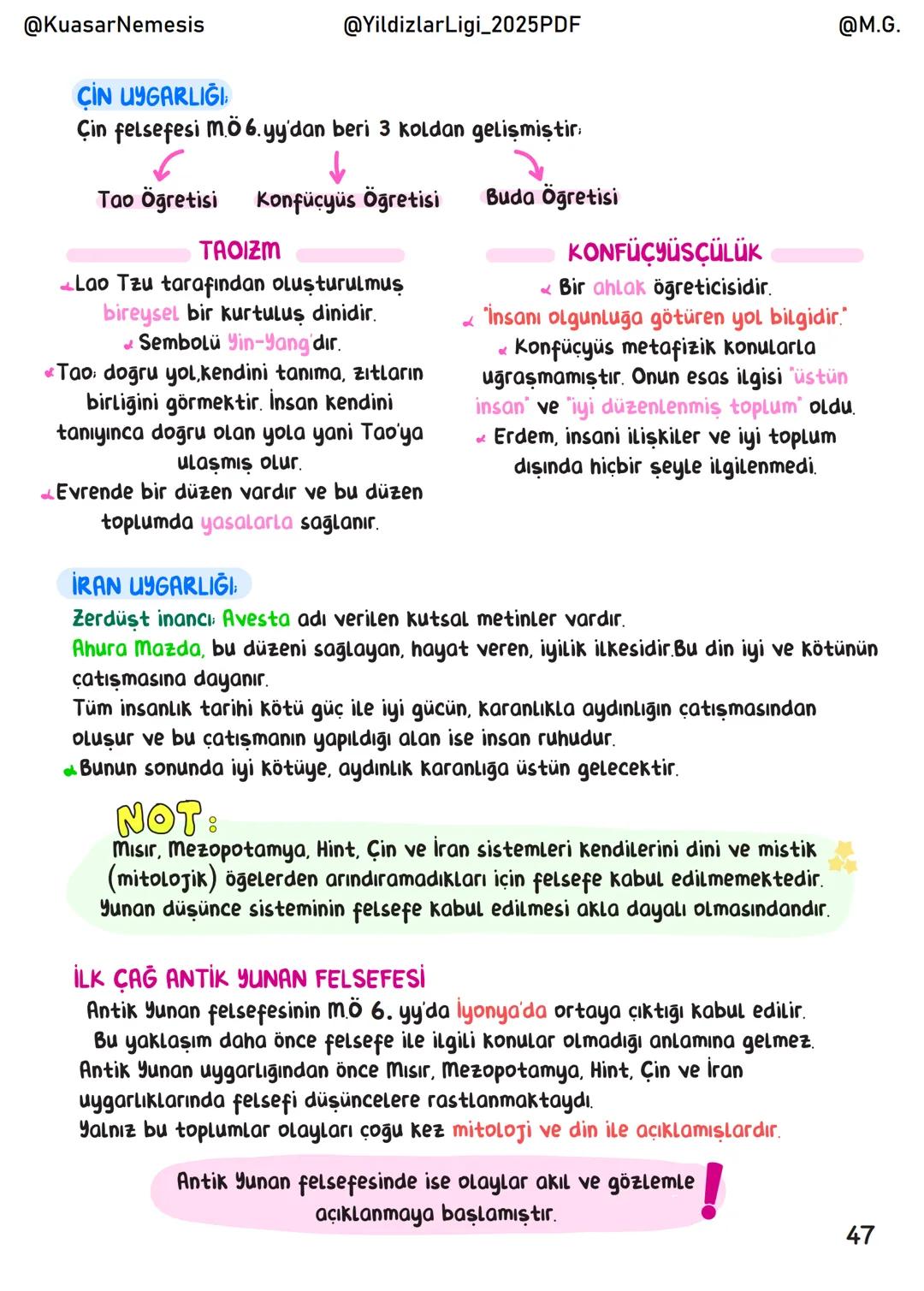 @KuasarNemesis
@YildizlarLigi_2025PDF
@M.G.
# Felsefe
## İÇİNDEKİLER
Felsefeye Giris 1
Bilgi Felsefesi 3
Varlık Felsefesi 16
Ahlak Felsefe