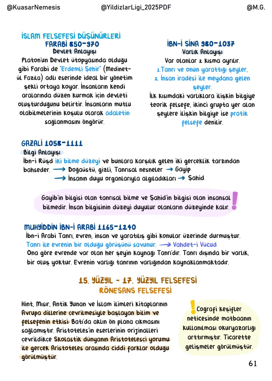 @KuasarNemesis
@YildizlarLigi_2025PDF
@M.G.
# Felsefe
## İÇİNDEKİLER
Felsefeye Giris 1
Bilgi Felsefesi 3
Varlık Felsefesi 16
Ahlak Felsefe