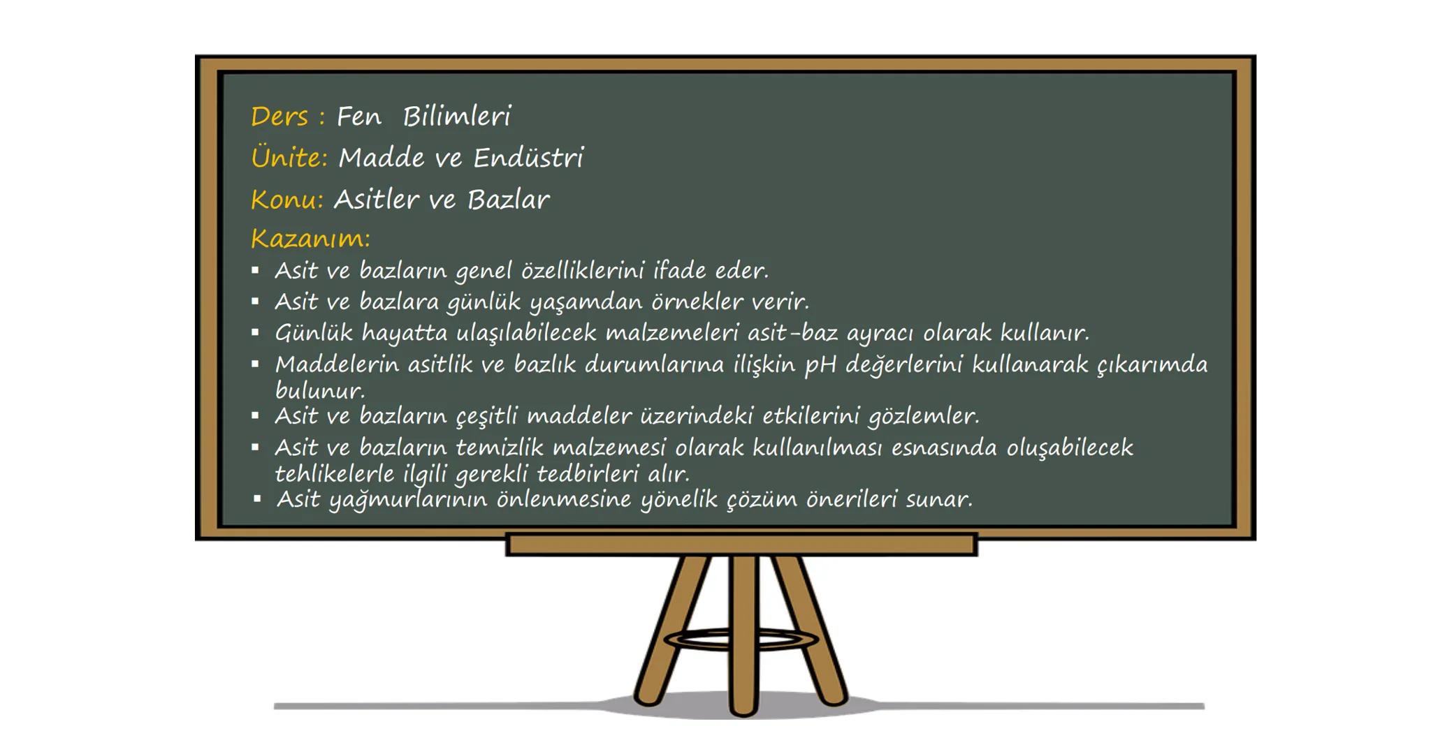 PH LEVEL AFFECTS
MOOD AND HEALTH
ACIDIC
NEUTRAL
ALKALINE
012 3 4 5 6 7 8 9 10 11 12 13 14
POOR HEALTH
GOOD HEALTH Ders: Fen Bilimleri
Ünite