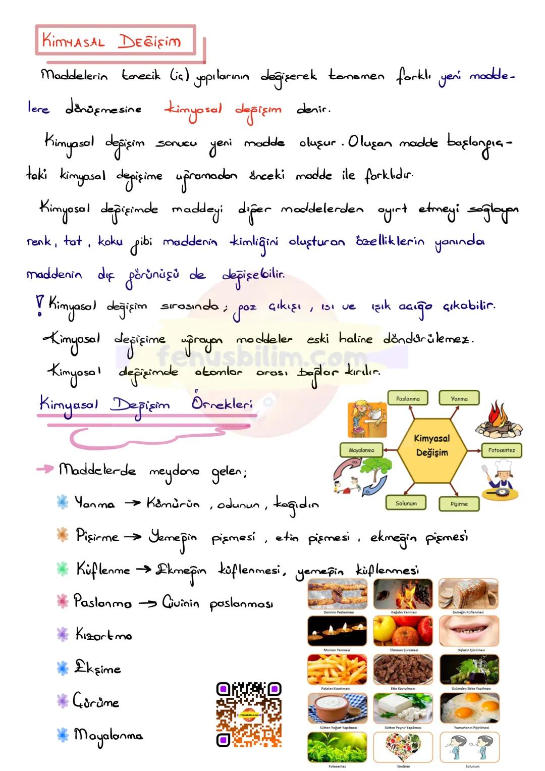 FiziKSEL VE KIMYASAL DEĞİŞİM
FIZIKSEL DEGIşim
Bir maddenin tanecik (ia)
yopısı değişmeden sadece dış görünümünde
meydana gelen değişimlere f