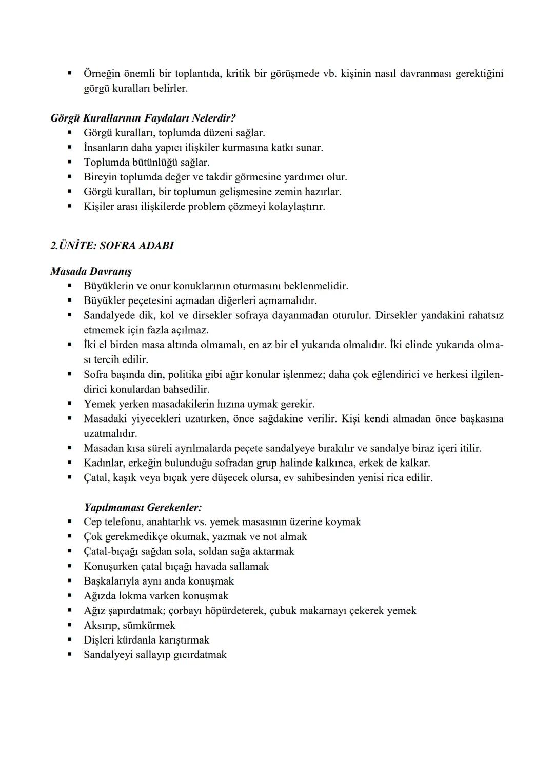 # 1.ÜNİTE: Temel Nezaket Kuralları
## A) Adap, Görgü, Nezaket Nedir?
* Toplum içinde yaşayan insanın, birlikte bulunduğu diğer insanlarl