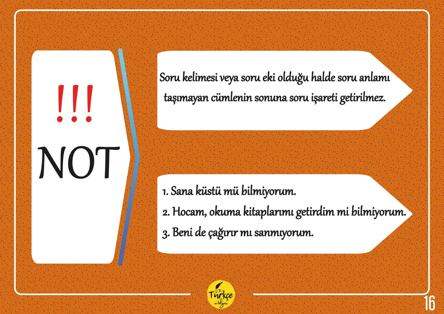 NOKTALAMA
İŞARETLERİ
Türkçe
aldyev Nokta
Virgül
Eğik Çizgi
Tırnak İşareti
Noktalı Virgül
Kısa Çizgi
Noktalama
İki Nokta
İşaretleri
Uzun Çizg