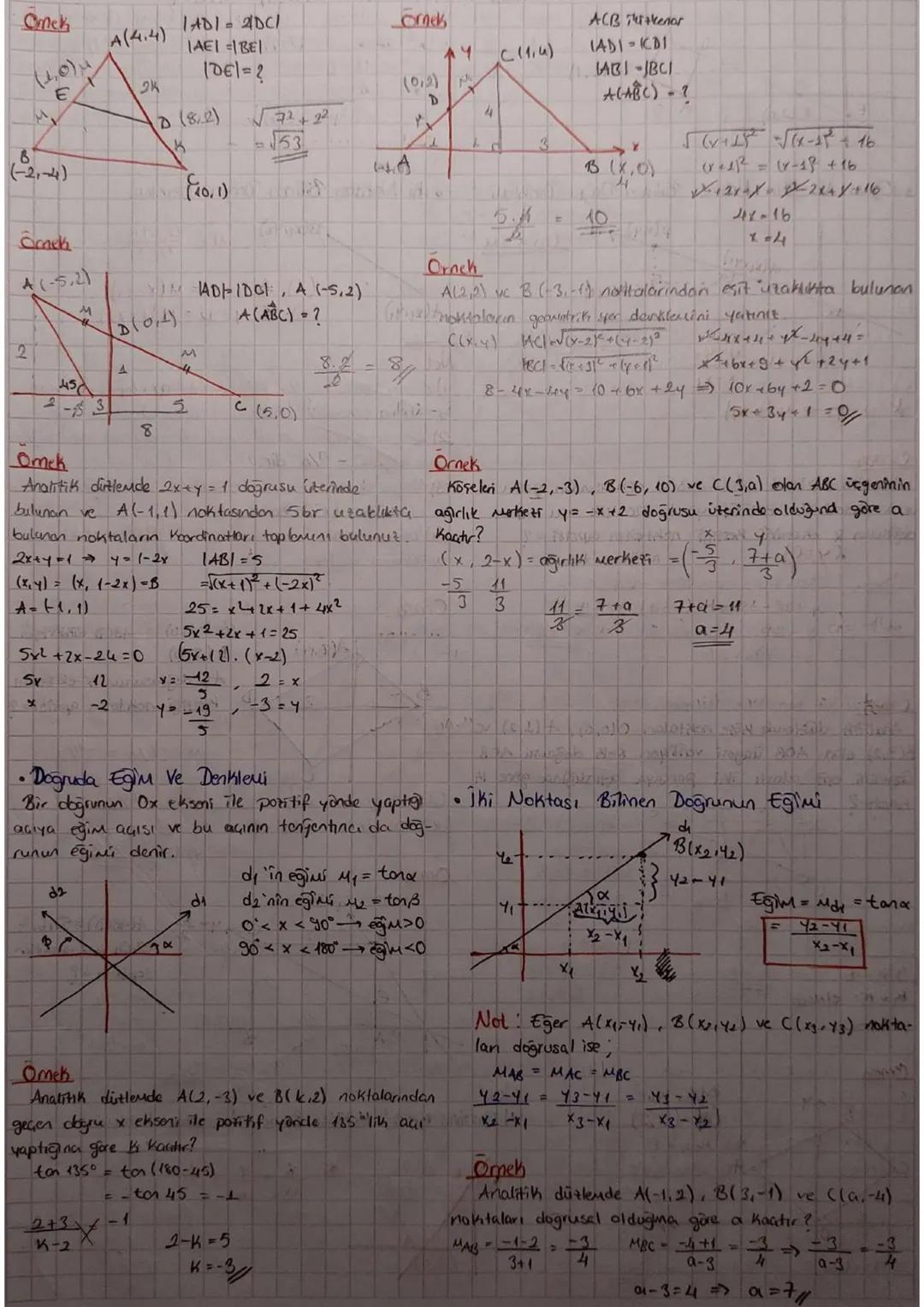 Analitik
iki Nokta Arasındaki Uzaklık
2
Y
B(x2142)
42-41
72-71
A(x)
Alxviyi) ve B (12) noktaları arasındaki utaklık
(A) 02-142-41)2
Noktan