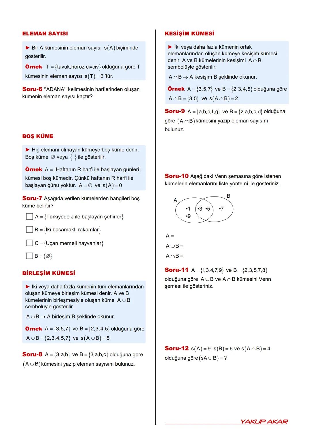 SINIF
KÜMELER
Kazanım6.1.3.1. Kümeler ile ilgili temel kavramları anlar.
KÜME KAVRAMI
► Canlı veya cansız varlıklardan oluşan gruplara
toplu
