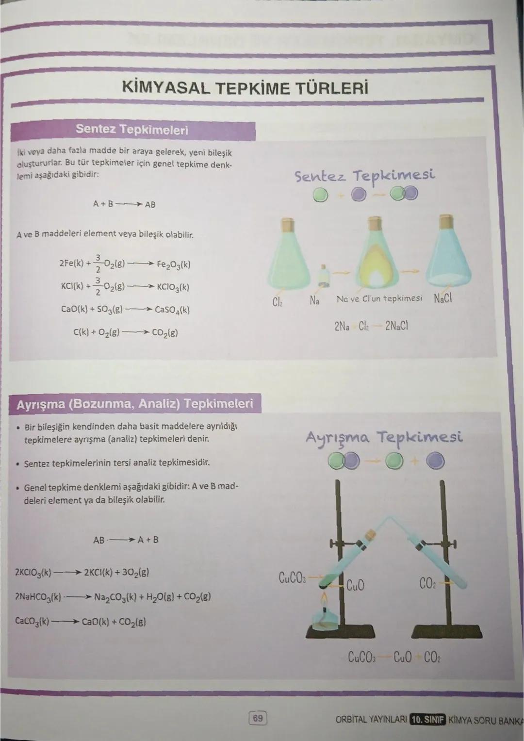 MOL KAVRAMI
MOL TANECİK SAYISI İLİŞKİSİ
Mol latince büyük yığın anlamına gelir. Küçük maddelerin
oluşturduğu büyük yığınları tanımlamaya y
