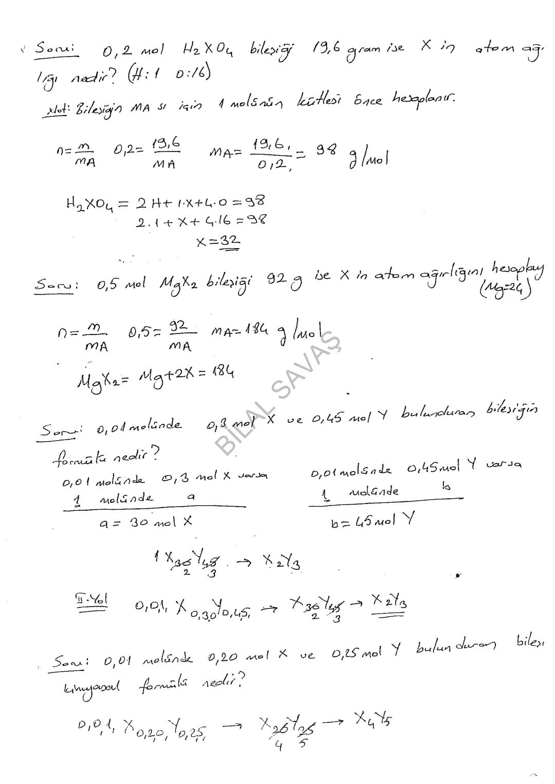 حل
MİLLİ İRADE
KIZ ANADOLU İMAM HATİP LİSESİ
FEN VE SOSYAL BİLİMLER PROJE OKULU
LİSE KİMYA DERS NOTLARI
6-KİMYANIN TEMEL KANUNLARI
VE KİMYAS