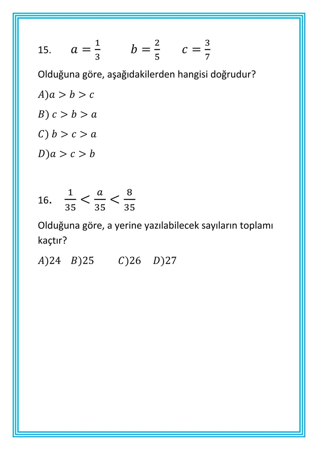 ADIYAMAN
İL MİLLİ EĞİTİM MÜDÜRLÜĞÜ
MATEMATİK TEKRAR FOYU
1. SINIF
2. ÜNİTE
**
***
CUMHURİYETİ MİLLİ EĞİT
**
ADIYAMAN
2021 Bu Çalışma İl