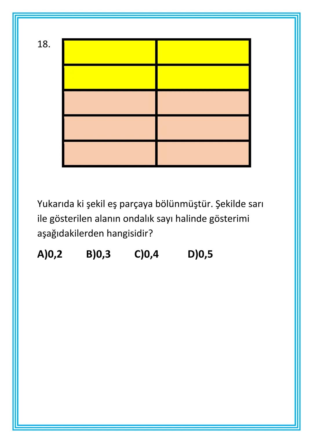 ADIYAMAN
İL MİLLİ EĞİTİM MÜDÜRLÜĞÜ
MATEMATİK TEKRAR FOYU
1. SINIF
2. ÜNİTE
**
***
CUMHURİYETİ MİLLİ EĞİT
**
ADIYAMAN
2021 Bu Çalışma İl