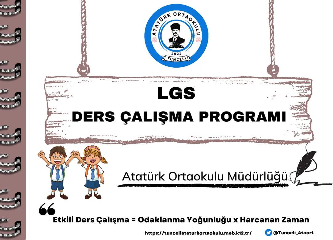 LGS ders çalışma programı