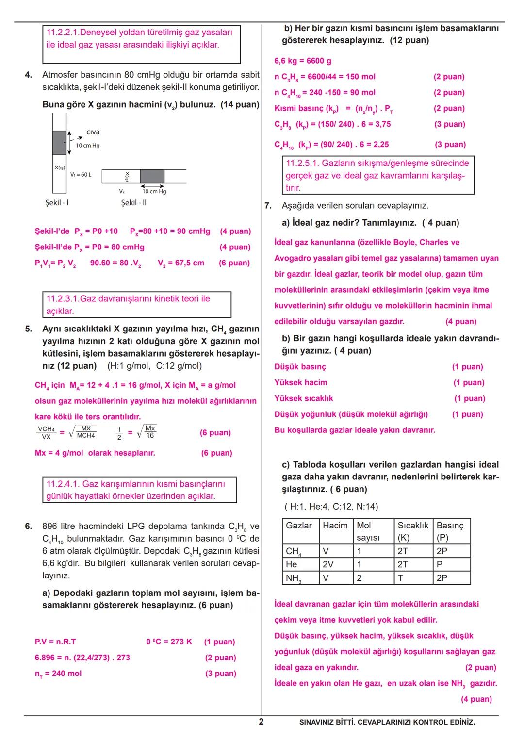 ADI:
SOYADI:..
SINIFI:.
.NO:
ESKİŞEHİR İL MİLLÎ EĞİTİM MÜDÜRLÜĞÜ
ÖLÇME DEĞERLENDİRME MERKEZİ
2024-2025 EĞİTİM VE ÖĞRETİM YILI
KİMYA DERSİ 11