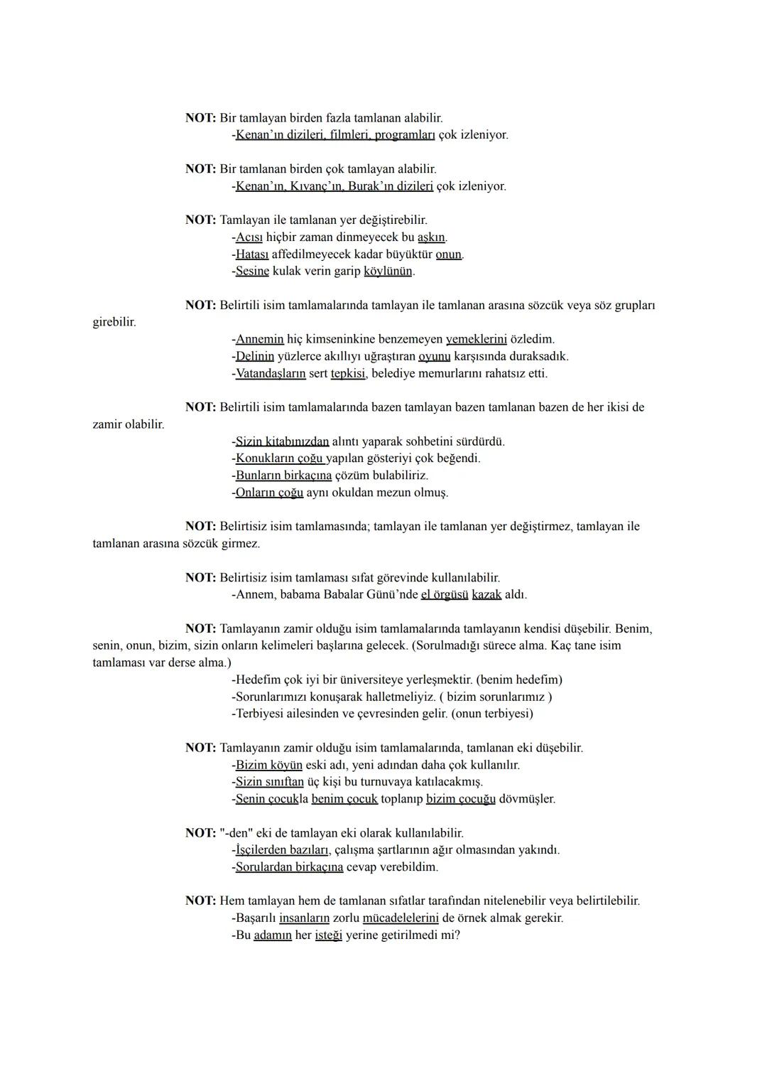 # TAMLAMALAR
- Tamlamalar, sıfat ve isim tamlaması olmak üzere ikiye ayrılır.
- Tamlamalar, söz öbeği oldukları için cümlenin öğeleri bulun