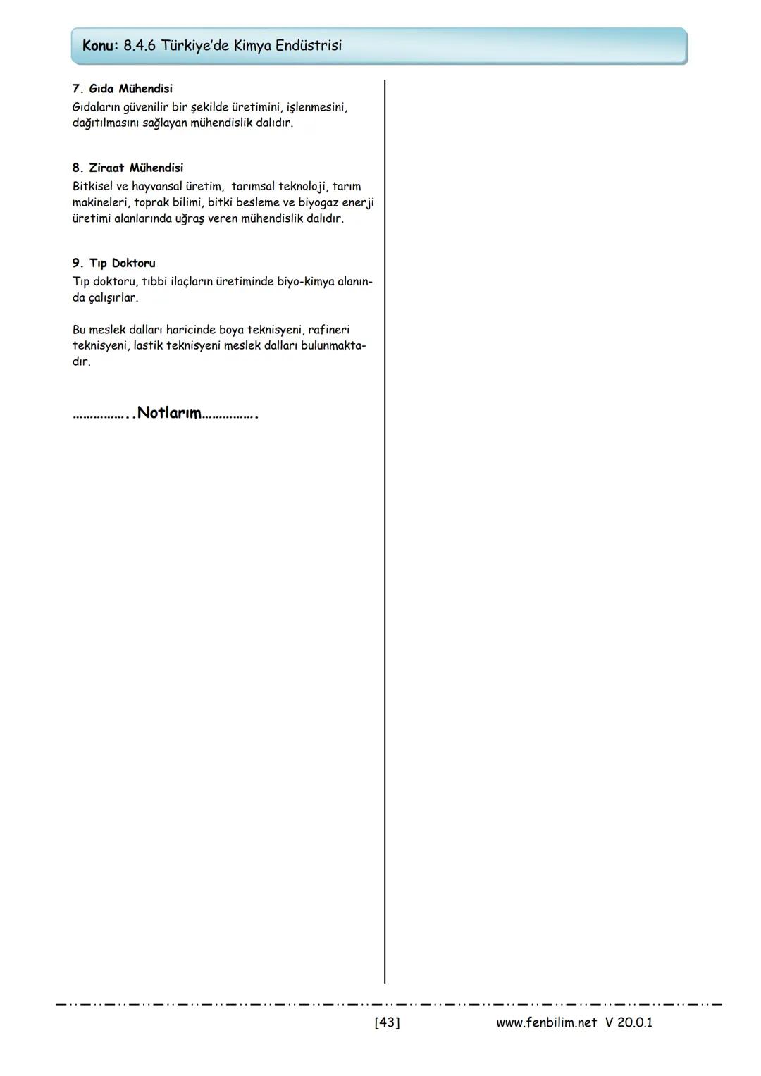 # 8.Sınıf Fen Bilimleri
## Ders Notları
Barış ZEREN
Fen Bilimleri Öğretmeni
www.fenbilim.net V 20.0.1 # 1.Ünite: Mevsimler ve İklim
Konu