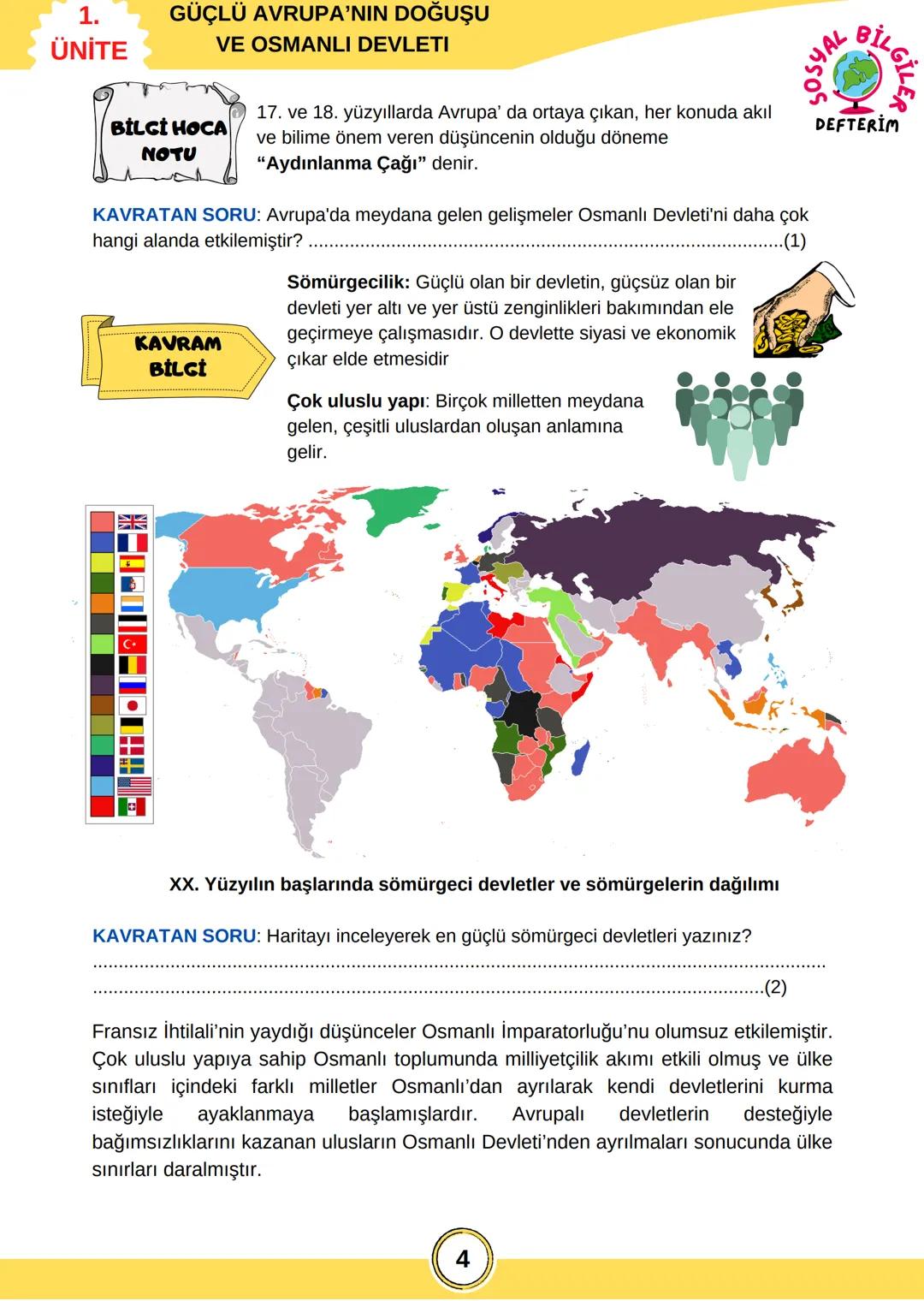 İNKILAP TARİHİ
8. SINIF
1.ÜNİTE
SOSYAL
BİLGİLER
DEFTERİM 1.
ÜNİTE
SOSYAL
BİLGİLER!
DEFTERİM
ÜNİTE KAVRAMLARINI ÖĞRENELİM
Ataşemiliter: Bir u