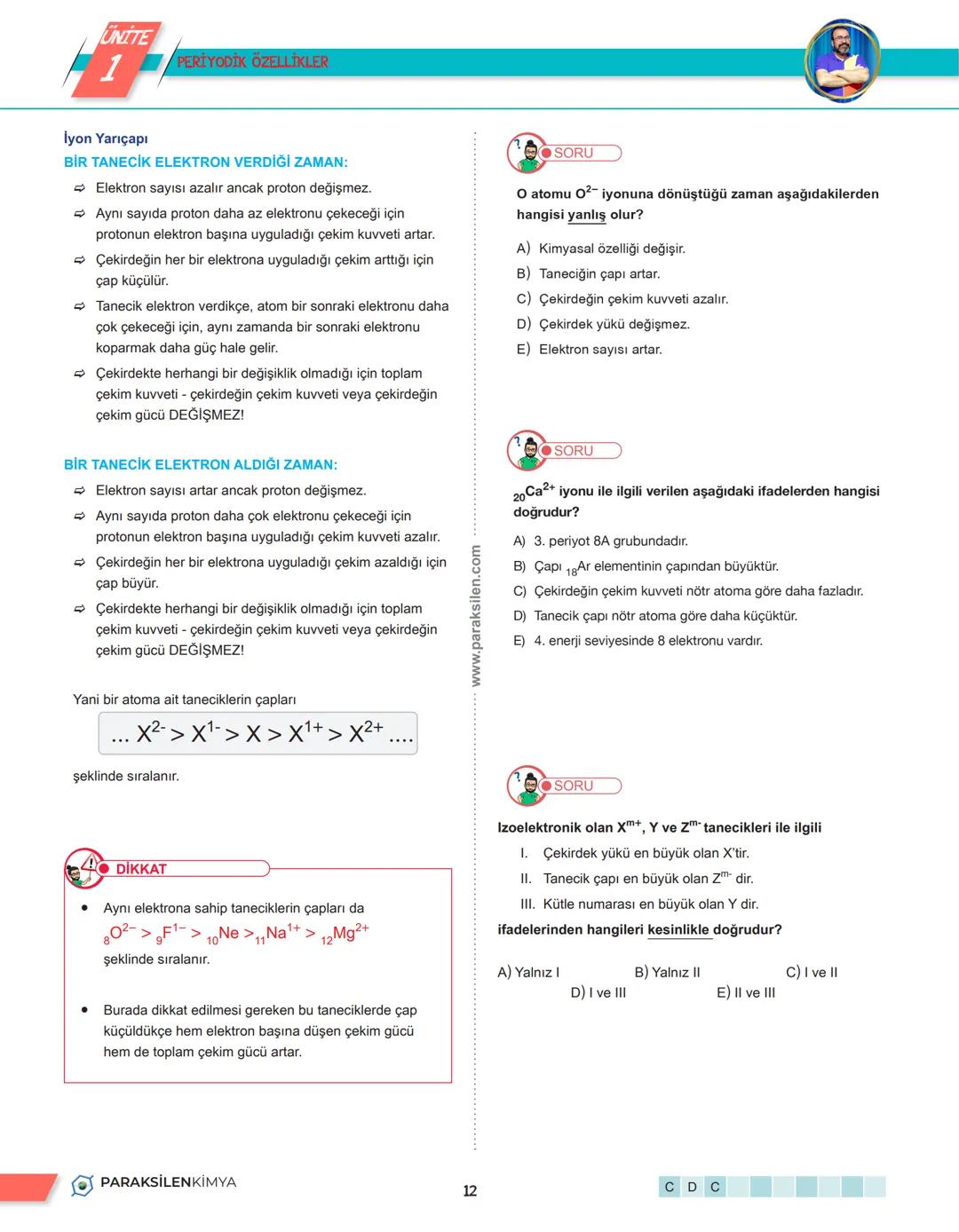 # 1. TEMA
13. PERİYODİK TABLO
1
PARAKSİLENKİMYA # UNITE
1
PERİYODİK TABLO
PERİYODİK TABLO
➡ Sınıflandırma, bir bilim dalında incelenen