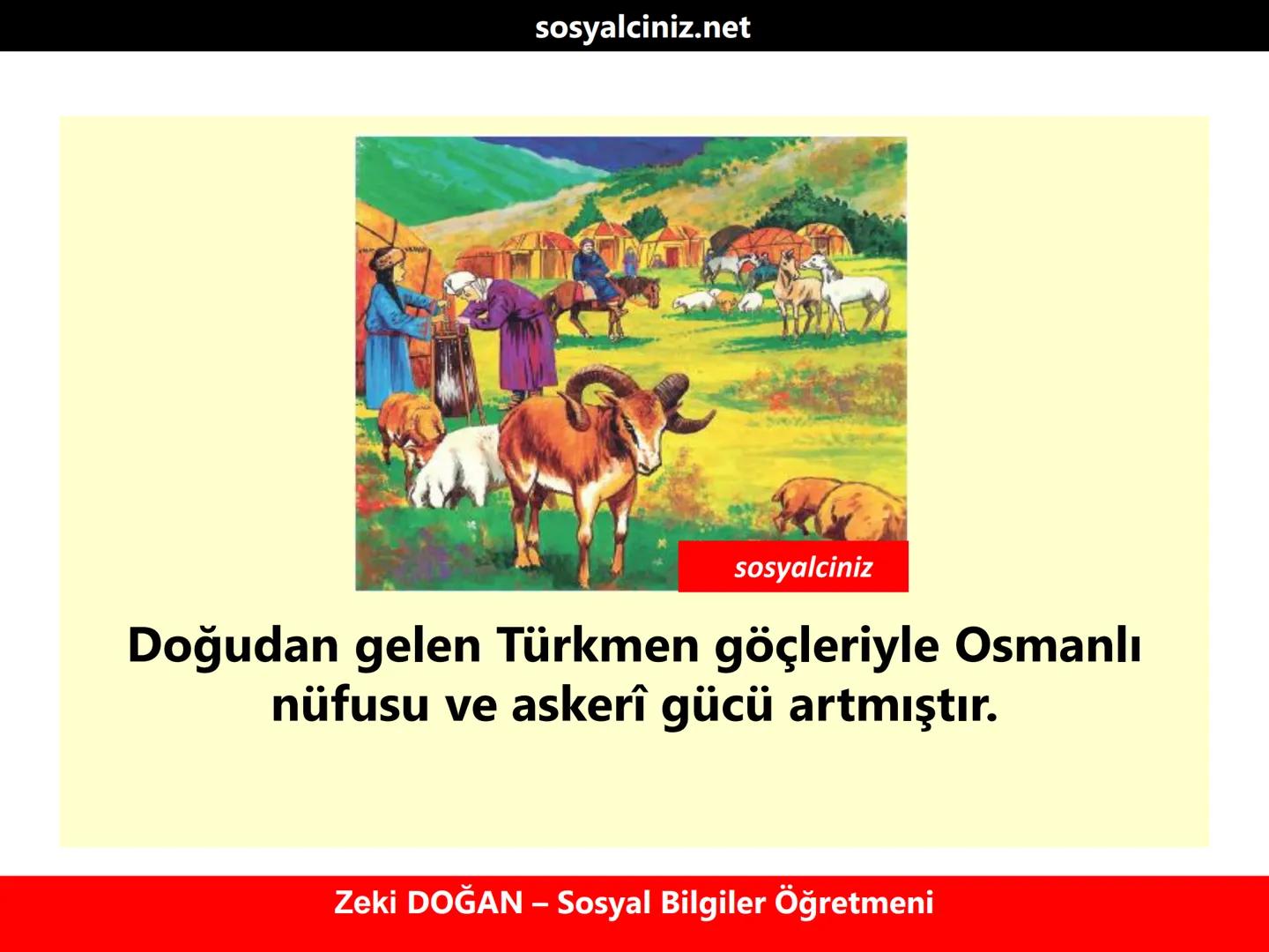 sosyalciniz.net
SOSYAL BฤฐLGฤฐLER 7
Osmanlฤฑ Devletinin
Kฤฑsa Sรผrede Bรผyรผmesinde
Etkili Olan Faktรถrler
Zeki DOฤAN - Sosyal Bilgiler รฤretmeni so