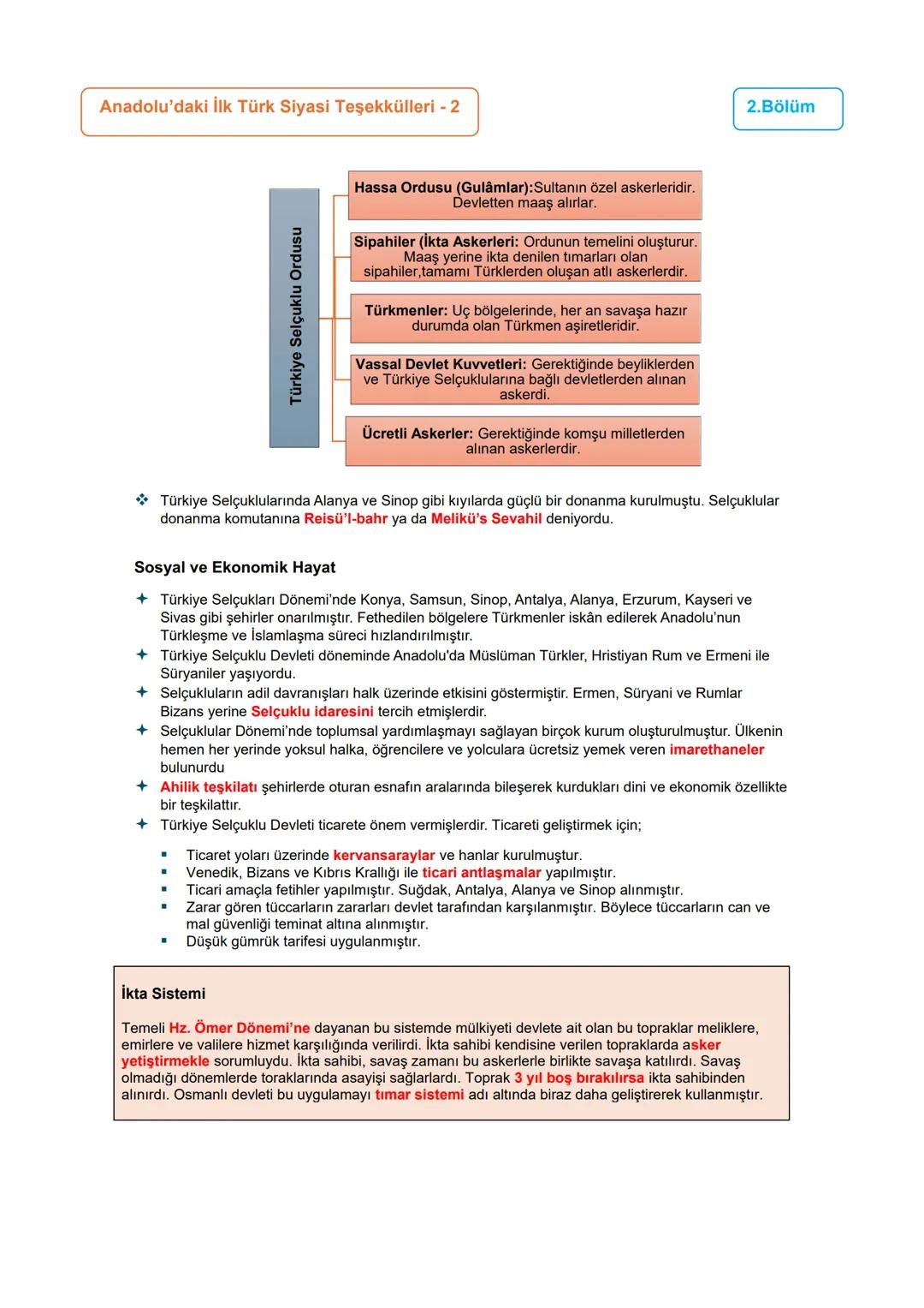 # 1.Bölüm
# 1.ÜNİTE: YERLEŞME VE DEVLETLEŞME SÜRECİNDE
## SELÇUKLU TÜRKİYESİ
### Anadolu Siyasi Tarihi/Anadolu'nun Türkleşmesi/
#### Anado
