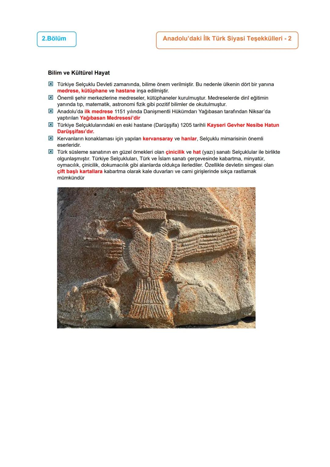 # 1.Bölüm
# 1.ÜNİTE: YERLEŞME VE DEVLETLEŞME SÜRECİNDE
## SELÇUKLU TÜRKİYESİ
### Anadolu Siyasi Tarihi/Anadolu'nun Türkleşmesi/
#### Anado