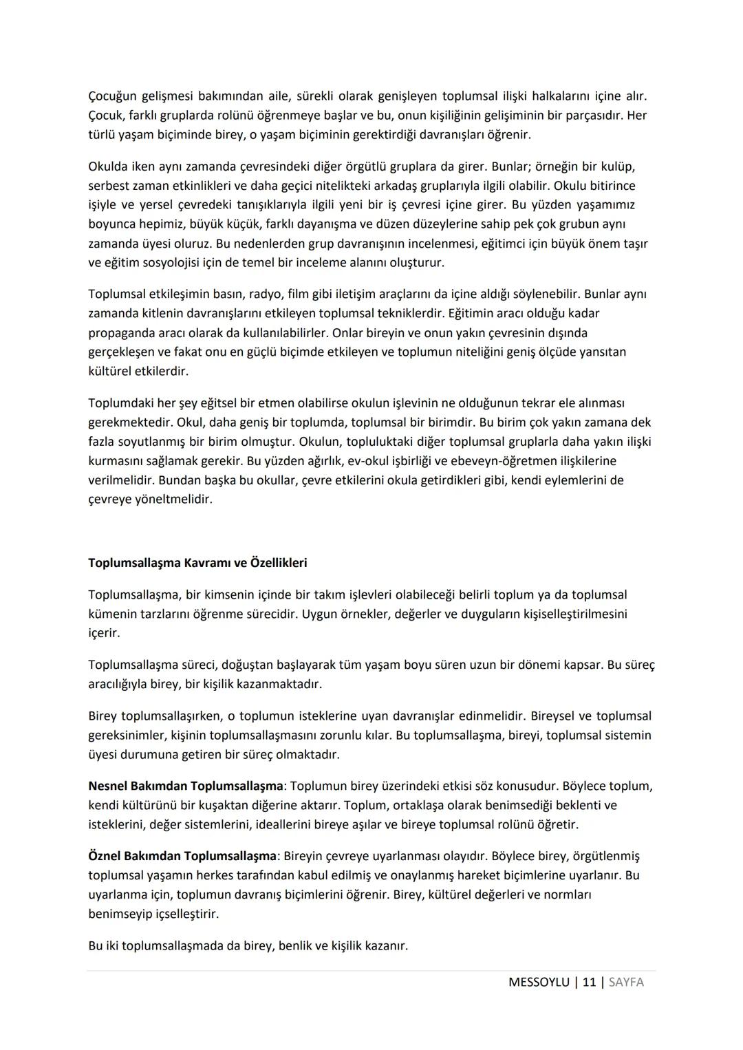 # EĞİTİM SOSYOLOJİSİ
DERS NOTU
MEHMET EMİN SOYLU
WWW.MEHMETEMINSOYLU.COM # Eğitim Sosyolojisi Ders Notları
1. BÖLÜM - EĞİTİM SOSYOLOJİSİN