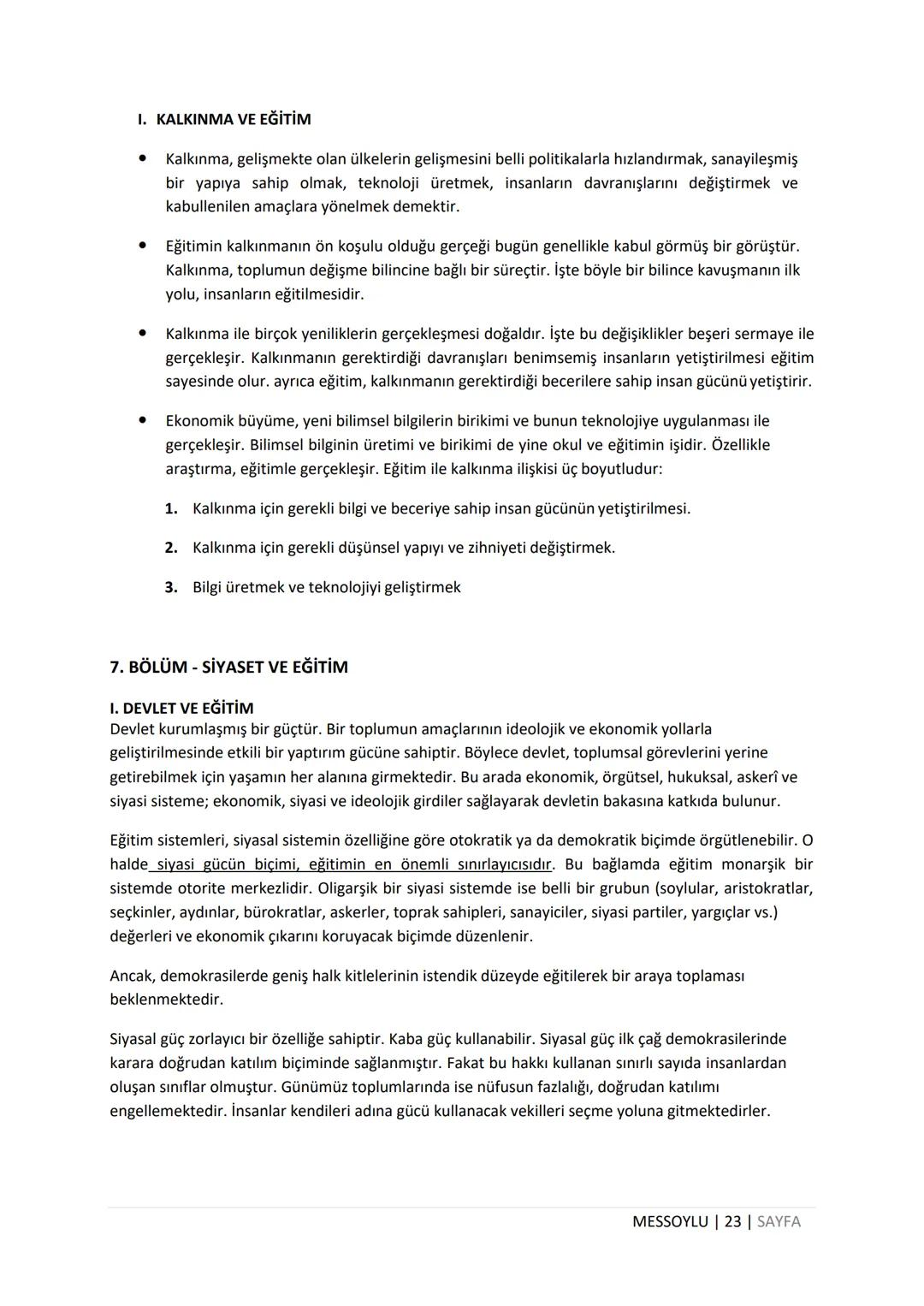 # EĞİTİM SOSYOLOJİSİ
DERS NOTU
MEHMET EMİN SOYLU
WWW.MEHMETEMINSOYLU.COM # Eğitim Sosyolojisi Ders Notları
1. BÖLÜM - EĞİTİM SOSYOLOJİSİN