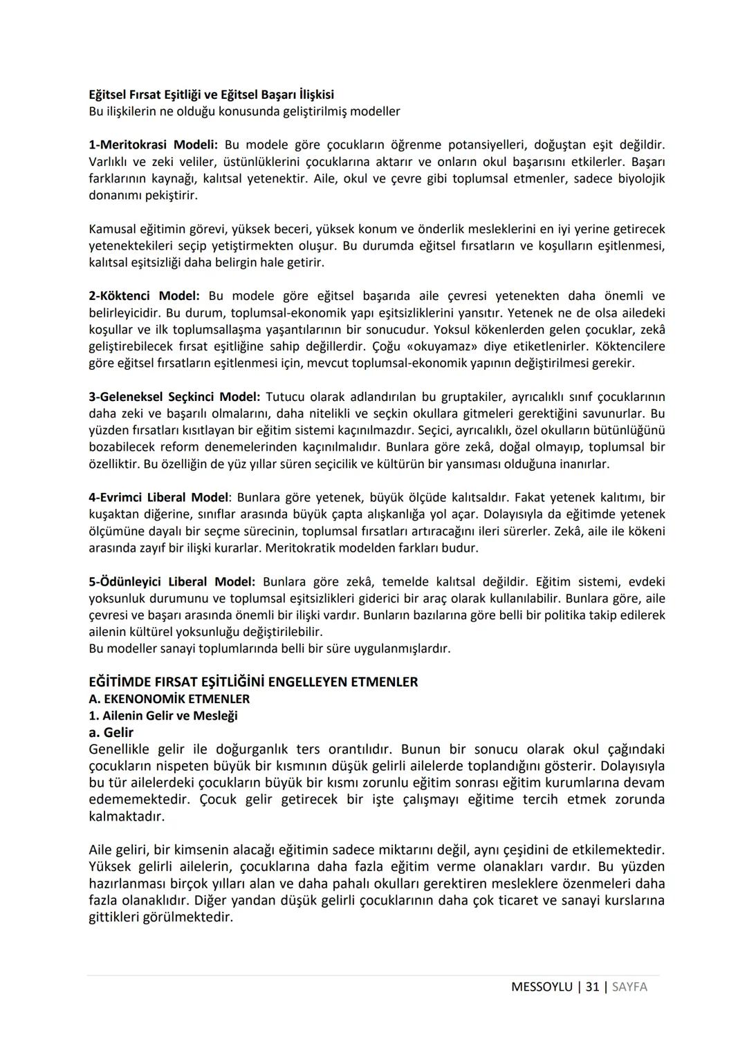 # EĞİTİM SOSYOLOJİSİ
DERS NOTU
MEHMET EMİN SOYLU
WWW.MEHMETEMINSOYLU.COM # Eğitim Sosyolojisi Ders Notları
1. BÖLÜM - EĞİTİM SOSYOLOJİSİN