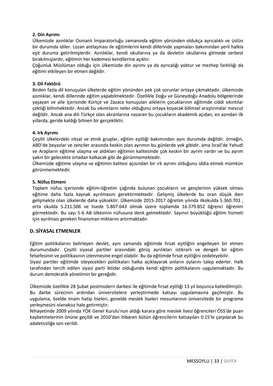 # EĞİTİM SOSYOLOJİSİ
DERS NOTU
MEHMET EMİN SOYLU
WWW.MEHMETEMINSOYLU.COM # Eğitim Sosyolojisi Ders Notları
1. BÖLÜM - EĞİTİM SOSYOLOJİSİN