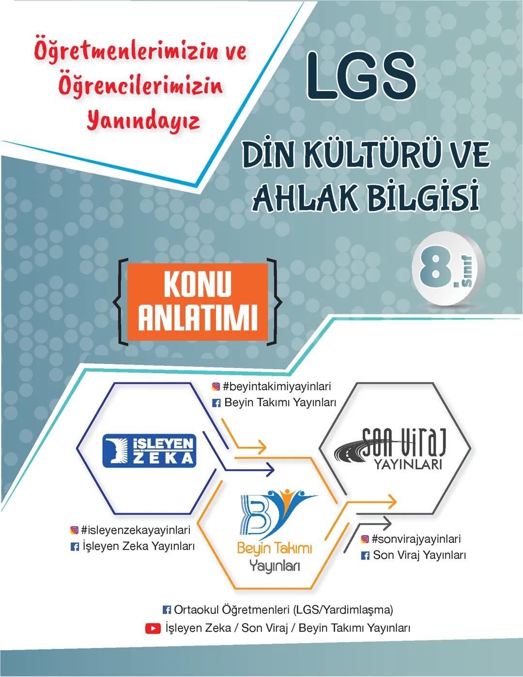 8 sinif 1 dönem din kulturu notlari