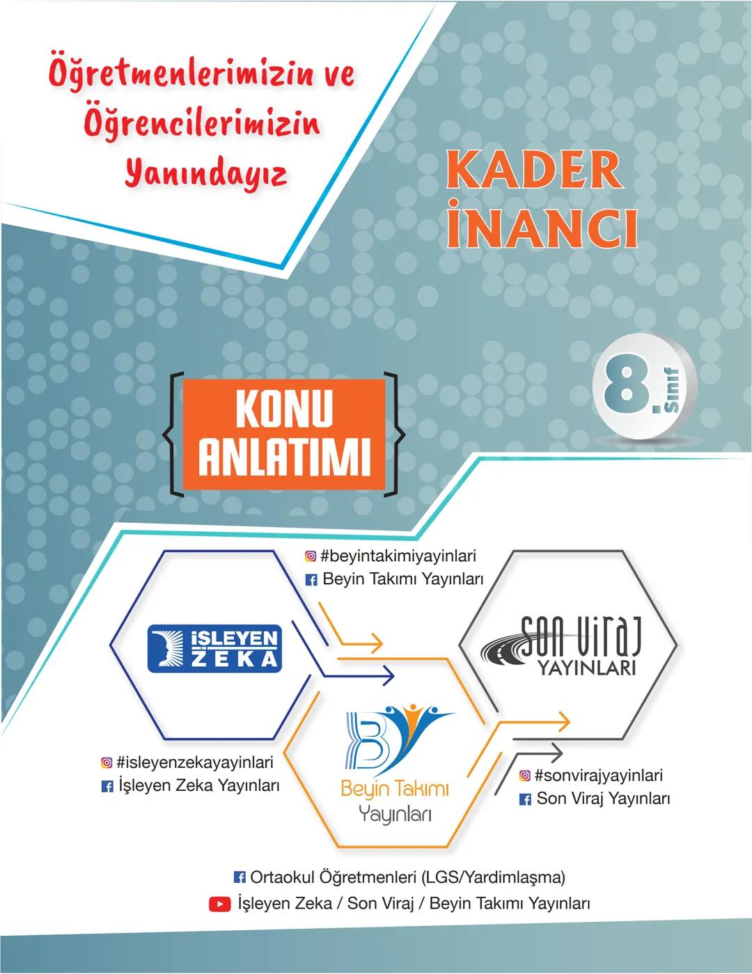 Öğretmenlerimizin ve
Öğrencilerimizin
Yanındayız
LGS
DİN KÜLTÜRÜ VE
AHLAK BİLGİSİ
KONU
ANLATIMI
8.
Sınıf
ISLEYEN
ZEKA
#beyintakimiyayi