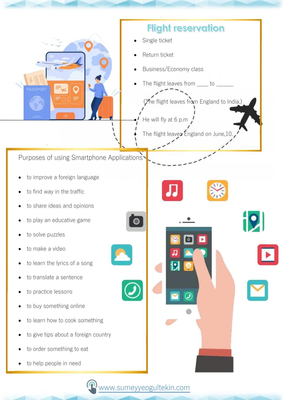-ON THE PHONE-
Ways of Communication
make a phone call: telefonla aramak
text a message: mesaj göndermek
leave a voicemail: sesli mesaj