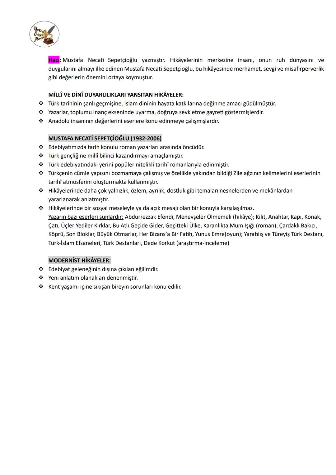 # 11. SINIF TÜRK DİLİ VE EDEBİYATI 2. ÜNİTE ÖZETİ 24-25
## HİKÂYE TÜRÜ
* Hikâye (öykü), gerçek ya da gerçeğe uygun olay veya durumların