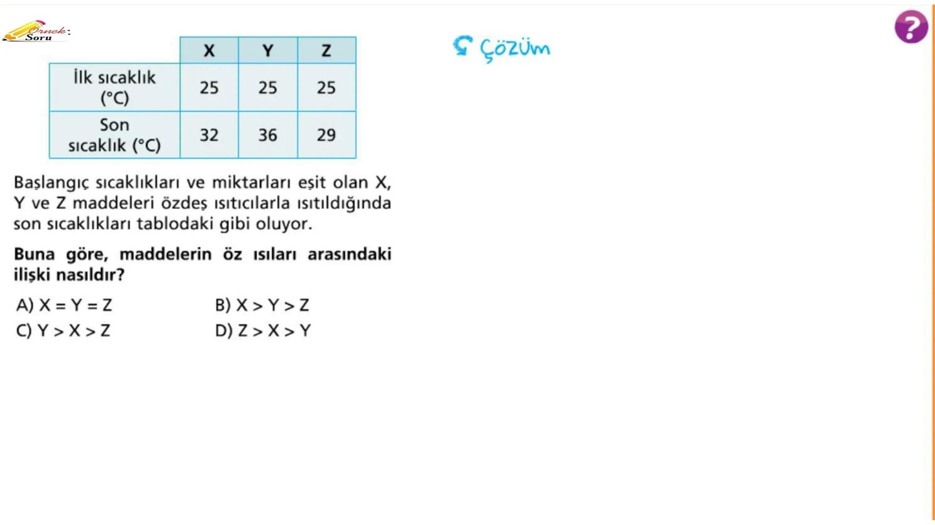 Metal kaşık
ÖZ ISI
Tahta kaşık Günlük hayatta sıkça birbirinin yerine kullanılmalarına rağmen ısı ve sıcaklık
kavramları birbirinden farkl