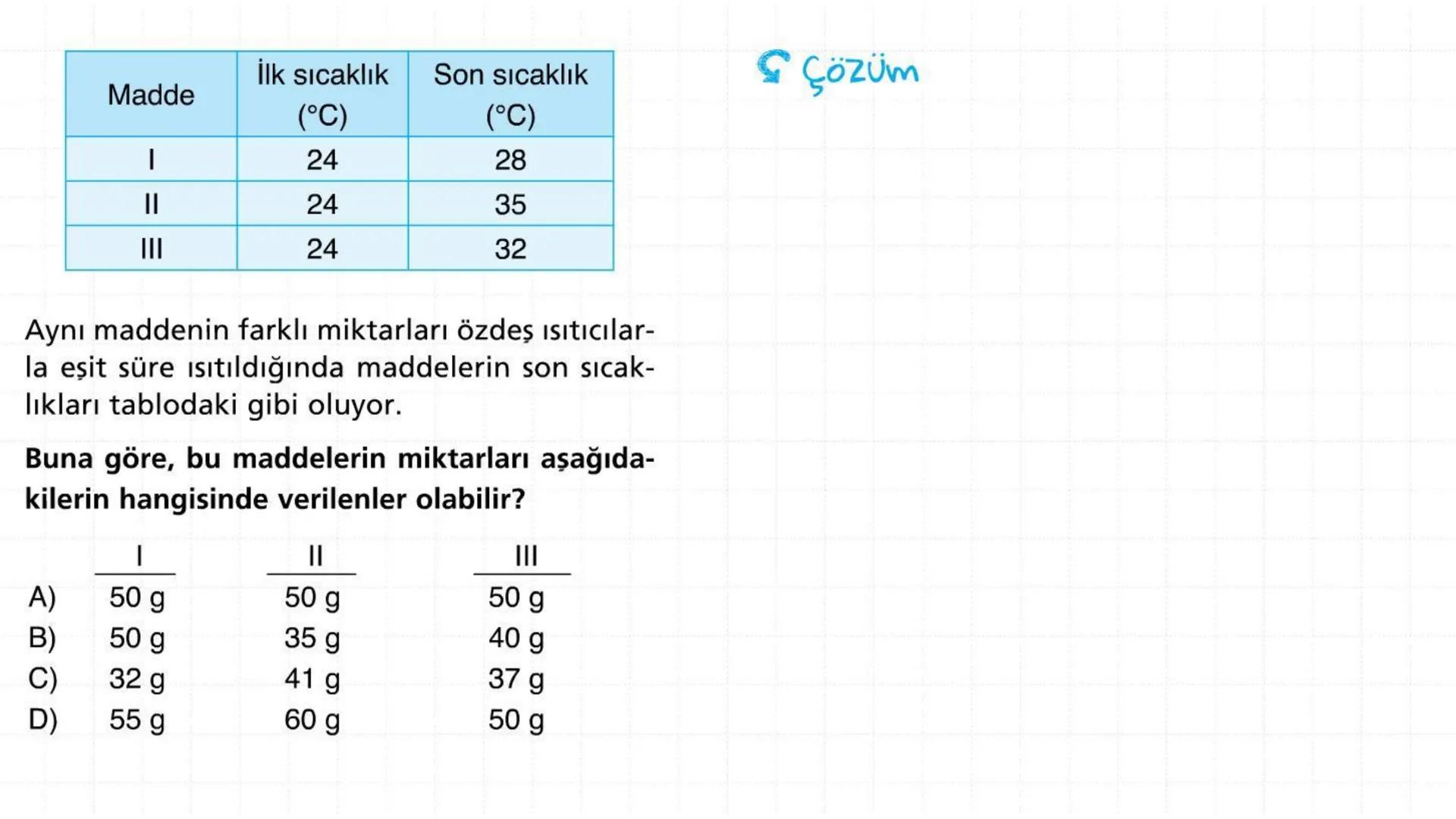 Metal kaşık
ÖZ ISI
Tahta kaşık Günlük hayatta sıkça birbirinin yerine kullanılmalarına rağmen ısı ve sıcaklık
kavramları birbirinden farkl