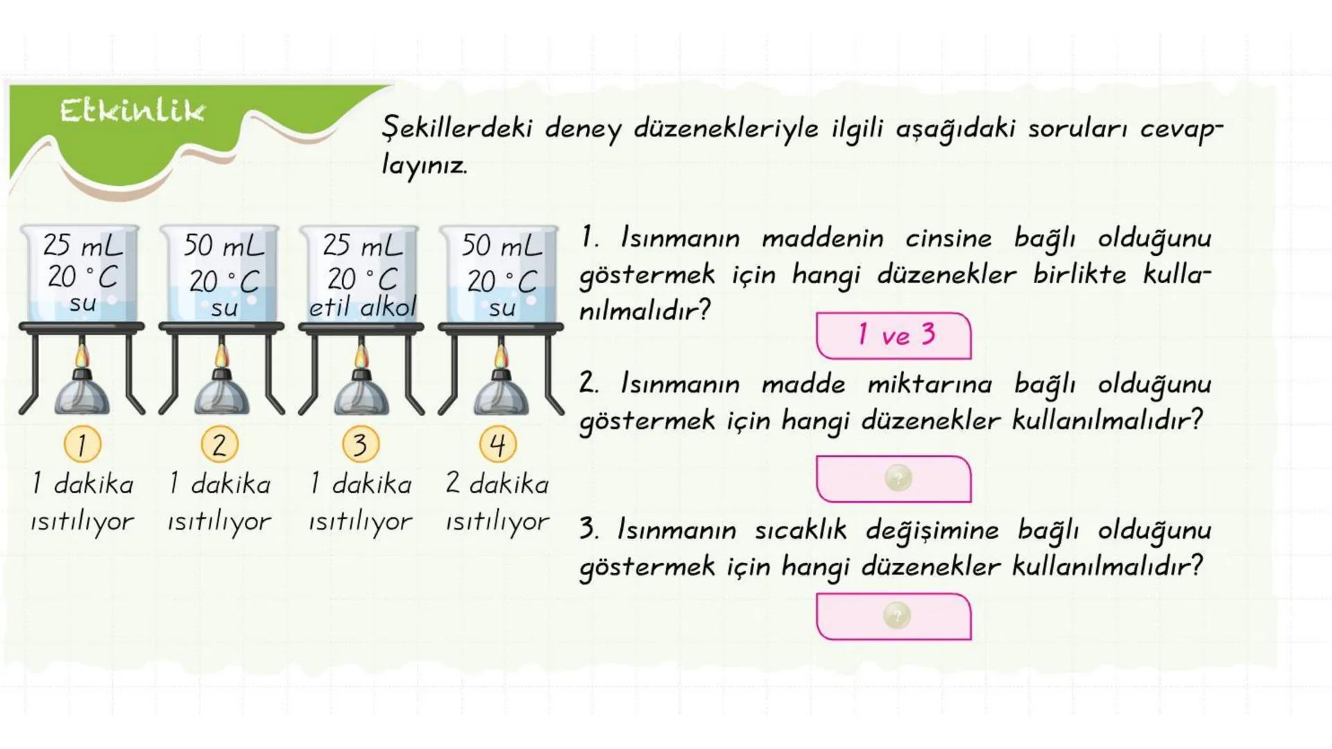 Metal kaşık
ÖZ ISI
Tahta kaşık Günlük hayatta sıkça birbirinin yerine kullanılmalarına rağmen ısı ve sıcaklık
kavramları birbirinden farkl