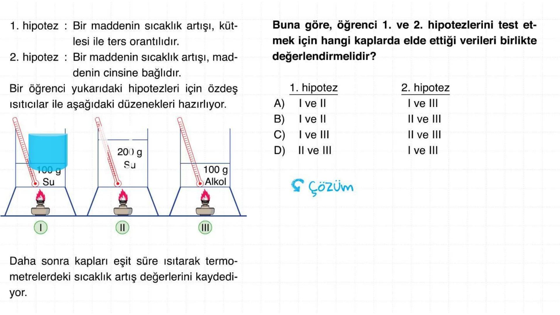 Metal kaşık
ÖZ ISI
Tahta kaşık Günlük hayatta sıkça birbirinin yerine kullanılmalarına rağmen ısı ve sıcaklık
kavramları birbirinden farkl