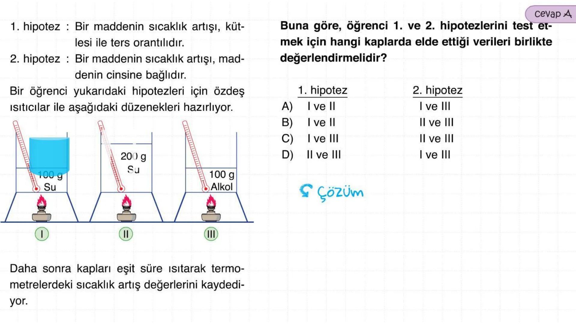 Metal kaşık
ÖZ ISI
Tahta kaşık Günlük hayatta sıkça birbirinin yerine kullanılmalarına rağmen ısı ve sıcaklık
kavramları birbirinden farkl