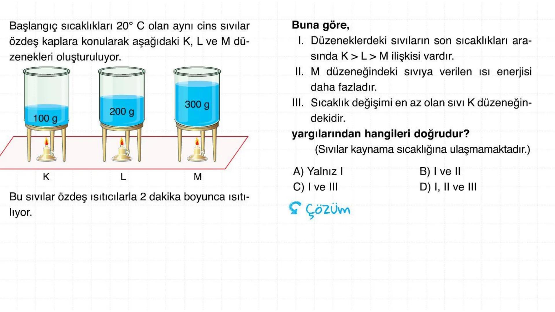Metal kaşık
ÖZ ISI
Tahta kaşık Günlük hayatta sıkça birbirinin yerine kullanılmalarına rağmen ısı ve sıcaklık
kavramları birbirinden farkl